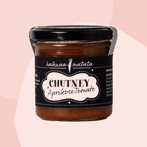 Hakuna Matata Chutney Aprikose Tomate Feinkost Delikatessen Manufakturen Geschenke Online Shop Feinkostladen Köln vegan