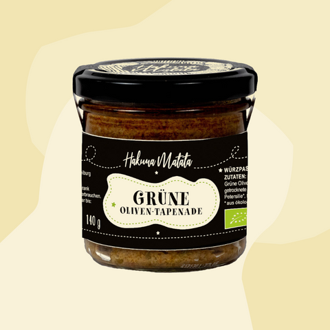 Hakuna Matata Tapenade Olive Feinkost Online Shop Feinkostladen Geschenke Delikatessen Manufakturen Spezialitäten Köln vegan