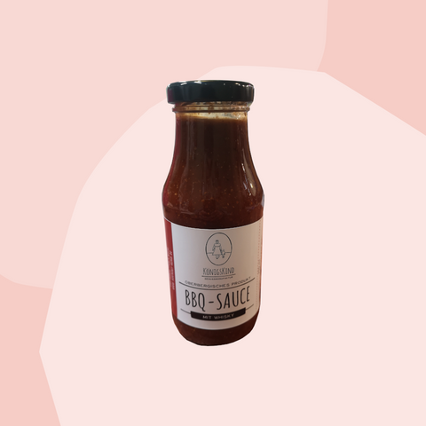 Königskind BBQ Sauce mit Whiskey Whisky Feinkost Online Shop Feinkostladen Geschenke Köln Manufakturen Grillen Vatertag