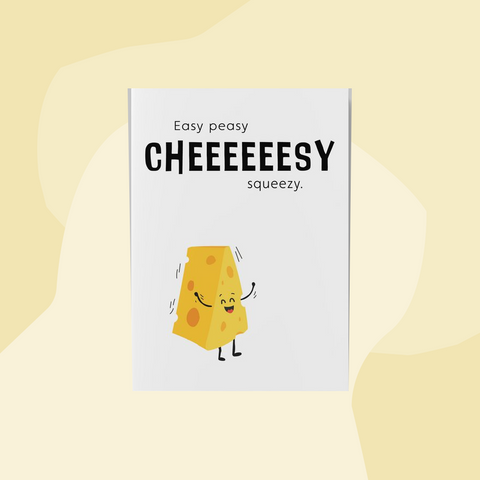 Monira Postkarte Easy Peasy Cheesy Squeezy Geschenke Köln Online Shop Geschenkeladen Feinkostladen Feinkost Gourmets Foodies