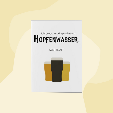 Monira Postkarte Hopfenwasser Bier Geschenke Köln Online Shop Geschenkeladen Feinkostladen Feinkost Gourmets Foodies