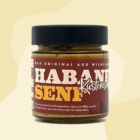 Wilhelmshavener Senfmanufaktur Küstensenf Habanero Senf Chili scharf Feinkost Online Shop Feinkostladen Köln Manufakturen Gourmet Lebensmittel nachhaltig Essen Geschenke