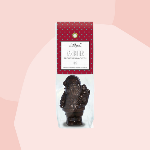 Wildbach Schokolade Weihnachtsmann Zartbitter vegan Weihnachten Geschenke Adventskalender Feinkost Delikatessen Spezialitäten Köln Feinkostladen