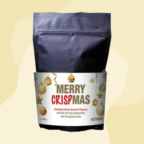 Weihnachtspopcorn mit Spekulatius und Bratapfel Merry Crispmas Pottkorn Feinkost Delikatessen Manufakturen Geschenke Köln Online